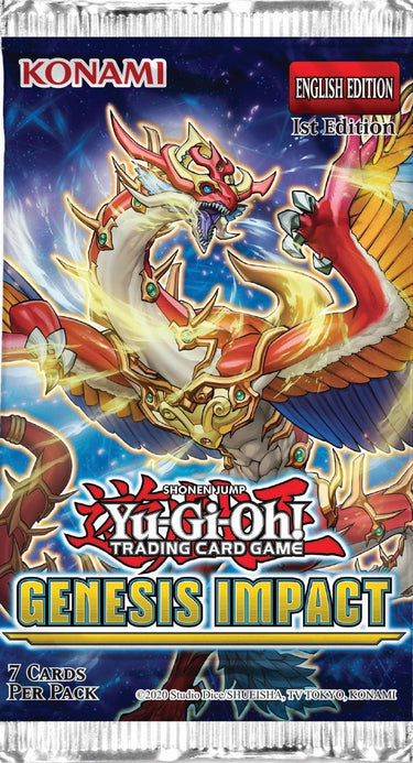 yugioh card game Yu-Gi-Oh! Genesis Impact single booster pack